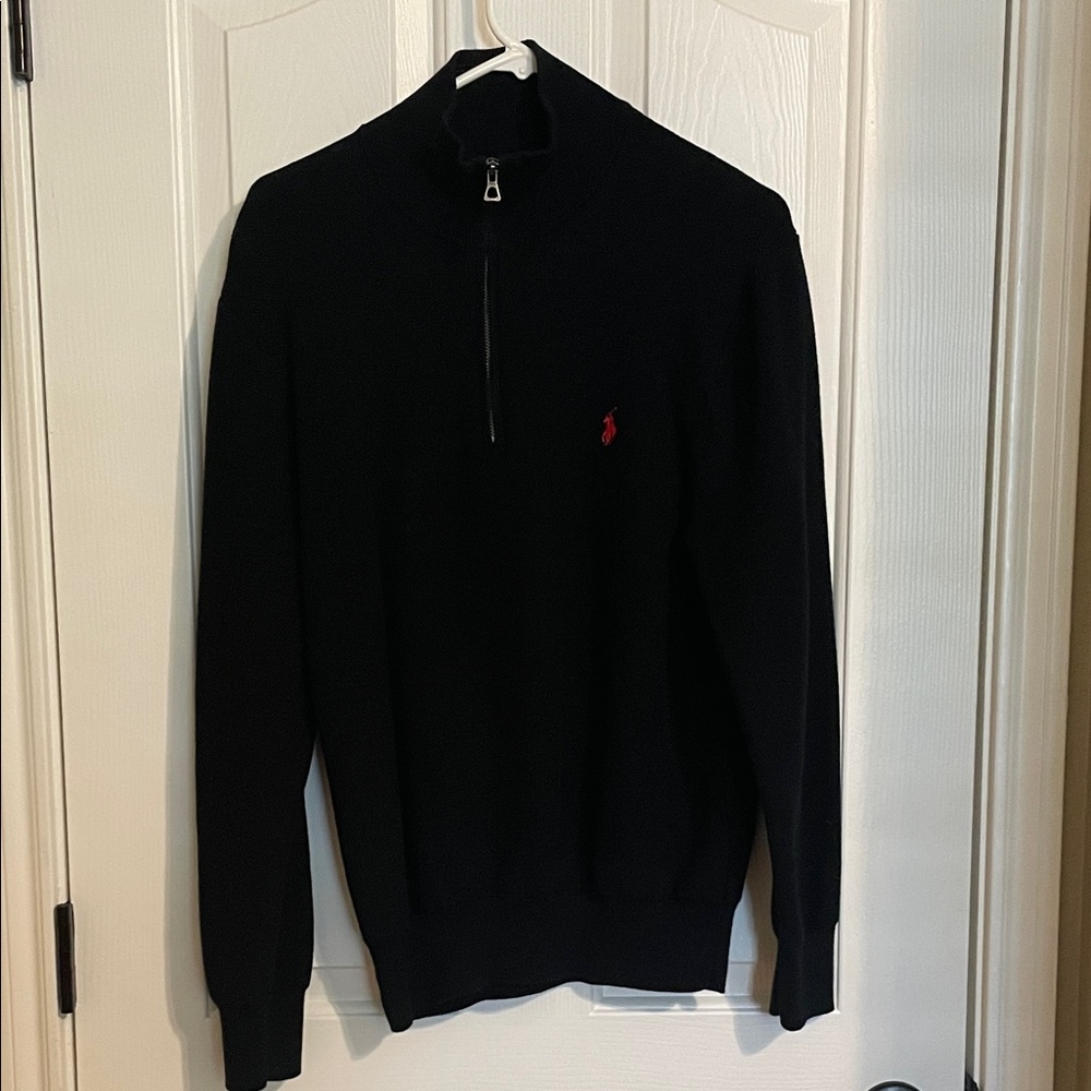 Polo by Ralph Lauren Men's Black Zip-Up Sweater